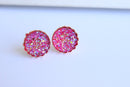 20pcs  12mm Faux Druzy Resin Cabochons, Glitter Resin Cabochons