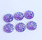 20pcs  12mm Faux Druzy Resin purple Cabochons, Glitter Resin Cabochons