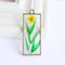 1pcs Handmade real Resin pressed flower pendant necklace