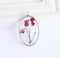 1pcs  Handmade Resin pressed flower pendant necklace, Real dried flower jewelry wholesale