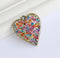 1pcs Handmade heart Pressed flower pendant necklace, Real dried flower jewelry wholesale