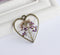 1pcs Handmade heart Pressed flower jewelry, pressed flower pendant necklace, Real dried flower jewelry wholesale