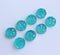 20pcs blue 12mm Faux Druzy Resin Cabochons, Glitter Resin 12mm Cabochons