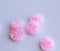 20pcs Pink 12mm Faux Druzy Resin Cabochons, Glitter Resin 12mm Cabochons