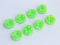 20pcs green 12mm Faux Druzy Resin Cabochons, Glitter Resin 12mm Cabochons