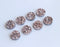 20pcs 12mm Faux Druzy Resin Cabochons, Glitter Resin 12mm Cabochons