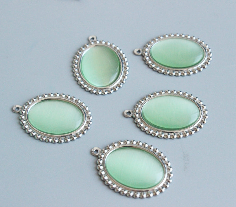 10 pieces oval 10x14mm 13x18mm 18x25mm glass Cabochons