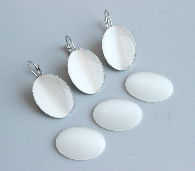 10 pieces oval 10x14mm 13x18mm 18x25mm glass Cabochons