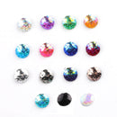 20pcs 8mm Druzy Cabochons,Mermaid Cabochons,8mm Resin Resin drill, fish scale Cabochons