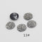 20pcs 12mm Faux Druzy Resin Gypsophila Stainless steel earrings