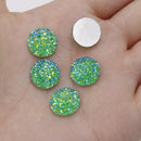 20pcs 12mm Faux Druzy Resin Gypsophila Stainless steel earrings