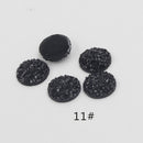 20pcs 12mm Faux Druzy Resin Gypsophila Stainless steel earrings