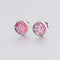 20pcs 8mm Faux Druzy Resin Gypsophila Stainless steel earrings