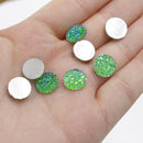 20pcs 8mm Druzy Cabochons Faux Druzies Cabochon Resin Kawaii Glitter Cabs Jewelry Findings