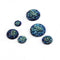 20pcs  8mm  10mm 12mm 14mm 16mm 18mm Druzy Cabochons Faux DruziesCabochon, Resin Kawaii Glitter Cabs Jewelry Findings