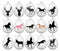 Handmade Teardrop Photo Glass Cabochons Animal deer B184