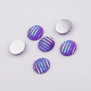 20pcs  12mm stripe Druzy Cabochons Faux DruziesCabochon, Resin Kawaii Glitter Cabs Jewelry Findings