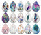 Handmade Teardrop Photo Glass Cabochons honey B254