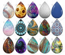 Handmade Teardrop Photo Glass Cabochons B520