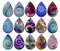 Handmade Teardrop Photo Glass Cabochons B523