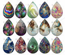 Handmade Teardrop Photo Glass Cabochons B525