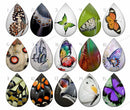 Handmade Teardrop Photo Glass Cabochons B542