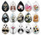 Handmade Teardrop Photo Glass Cabochons panda B571