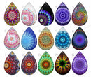 Handmade Teardrop Photo Glass Cabochons pattern B576