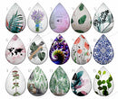 Handmade Teardrop Photo Glass Cabochons B591