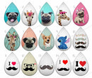 Handmade Teardrop Photo Glass Cabochons Animal B651