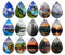 Handmade Teardrop Photo Glass Cabochons landscape B671