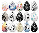 Handmade Teardrop Photo Glass Cabochons pattern B683