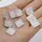 20pcs  square 12mm Druzy Cabochons Faux DruziesCabochon, Resin Kawaii Glitter Cabs Jewelry Findings