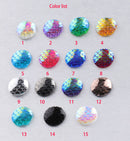 20pcs Resin 12mm Mermaid Cabochons, 12mm Mermaid Cabochon, 12mm Fish Scale Dragon Snake Skin Cabochons