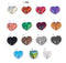 20pcs Heart Resin 12mm Mermaid Cabochons, Heart 12mm Mermaid Cabochon