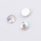 20pcs Resin 10mm Mermaid Cabochons, 10mm Fish Scale Dragon Snake Skin Cabochons