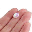 20pcs Teardrop Resin 13x18mm Mermaid Cabochons, Fish Scale Dragon Snake Skin 13x18mm Cabochons