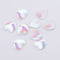 20pcs Heart 18mm Resin Mermaid Cabochons, Fish Scale Dragon Snake Skin 18mm Cabochons