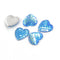 20pcs 14mm Heart Resin Mermaid Cabochons, Fish Scale Dragon Snake Skin 14mm Cabochons