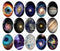 Handmade oval Photo Glass Cabochons Starry sky B605