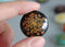 2pcs Handmade Resin 25mm Resin Cabochons,Orange real Pressed flower necklace Pendant jewelry