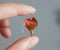 2pcs Handmade Resin 18x25mm real rose Pressed flower Pendant jewelry necklace