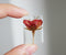 1pcs rose pressed flower pendant, Resin Real dried flower jewelry