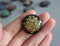 2pcs pressed flower 25mm Cabochon, Real dried flower pendant  jewelry wholesale