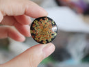 2pcs pressed flower 25mm Cabochon, Real dried flower pendant  jewelry wholesale