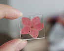 2pcs 25mm pressed flower pendant Real dried flower pendant  jewelry