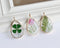 1pcs  Teardrop Resin pressed flower pendant necklace, Real dried flower jewelry