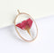 1pcs  Handmade rose pressed flower Resin pendant jewelry necklace