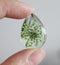 2pcs Handmade Resin 18x25mm Cabochons, lace flower real Pressed flower necklace Pendant jewelry