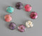 2pcs Resin 25mm Cabochons, Pressed flower necklace Pendant jewelry